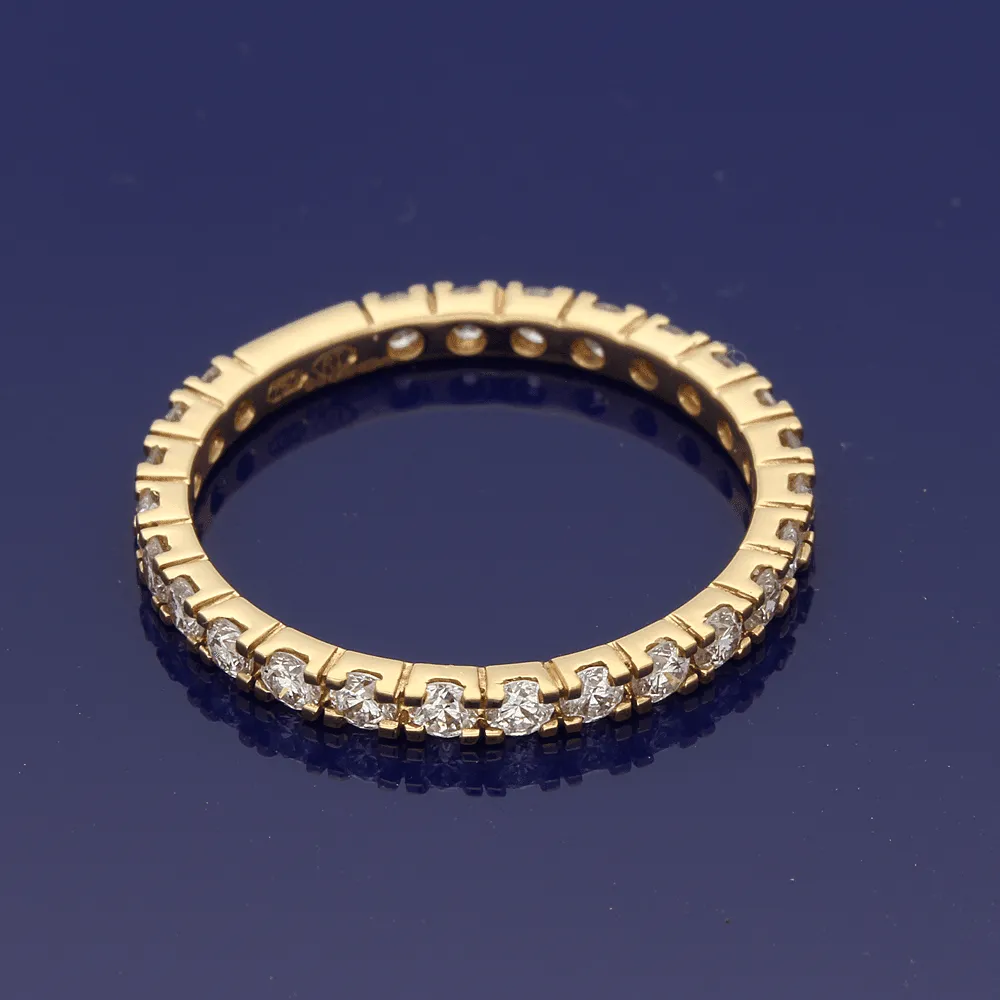 18ct Rose Gold Diamond Eternity Ring