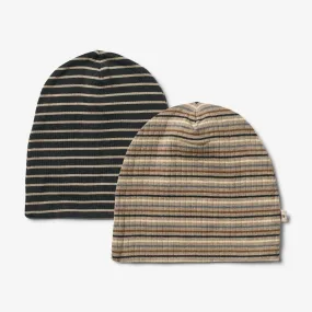 2 Hat Soft Aidan - navy stripe