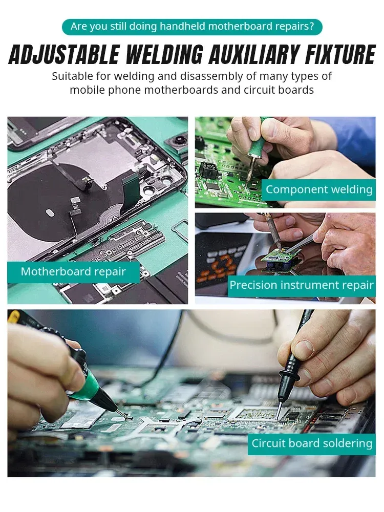 Adjustable MotherBoard PCB Holder Assembly Stand Clamp Repair Tools