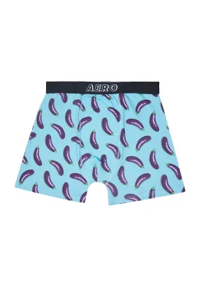 AERO Eggplant Printed Boxer Briefs