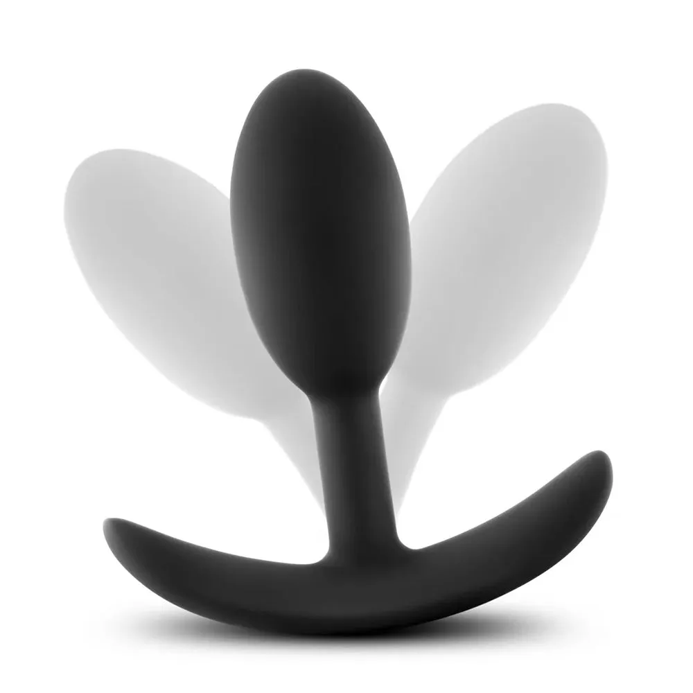 Anal Adventures Vibra Slim Platinum Silicone Butt Plug - Small