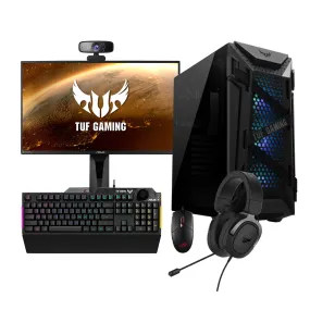 ASUS AMD Gaming Basic Desktop PC (Ryzen 5 5600X/ Dual RX 6600 XT OC Edition/ 16GB DDR4 RAM/ 500GB M.2 SSD/ 1TB HDD/ 240mm Liquid Cooler) Powered By ASUS