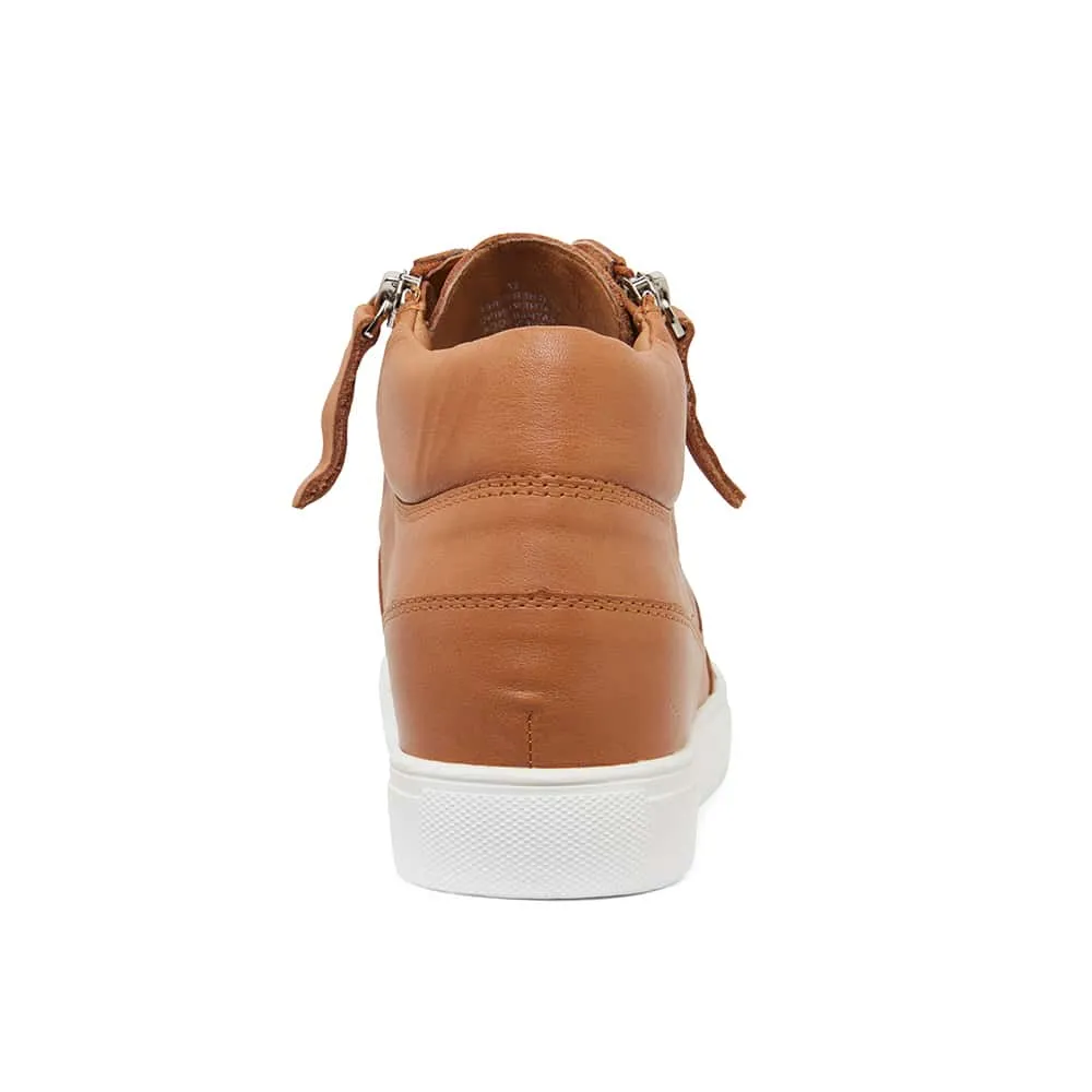 Bingo Sneaker in Tan Leather