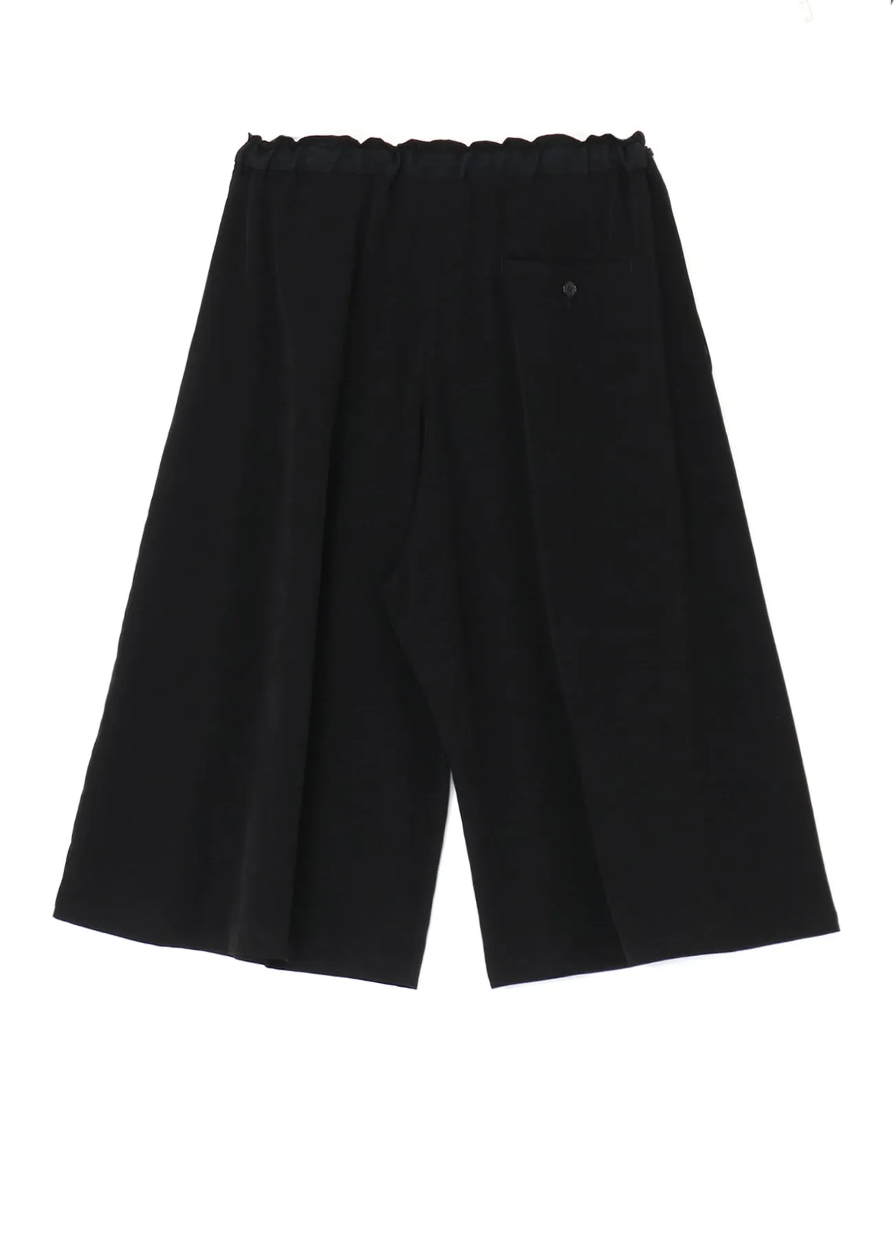 CREPE de CHINE DRAWSTRING CROPPED PANTS