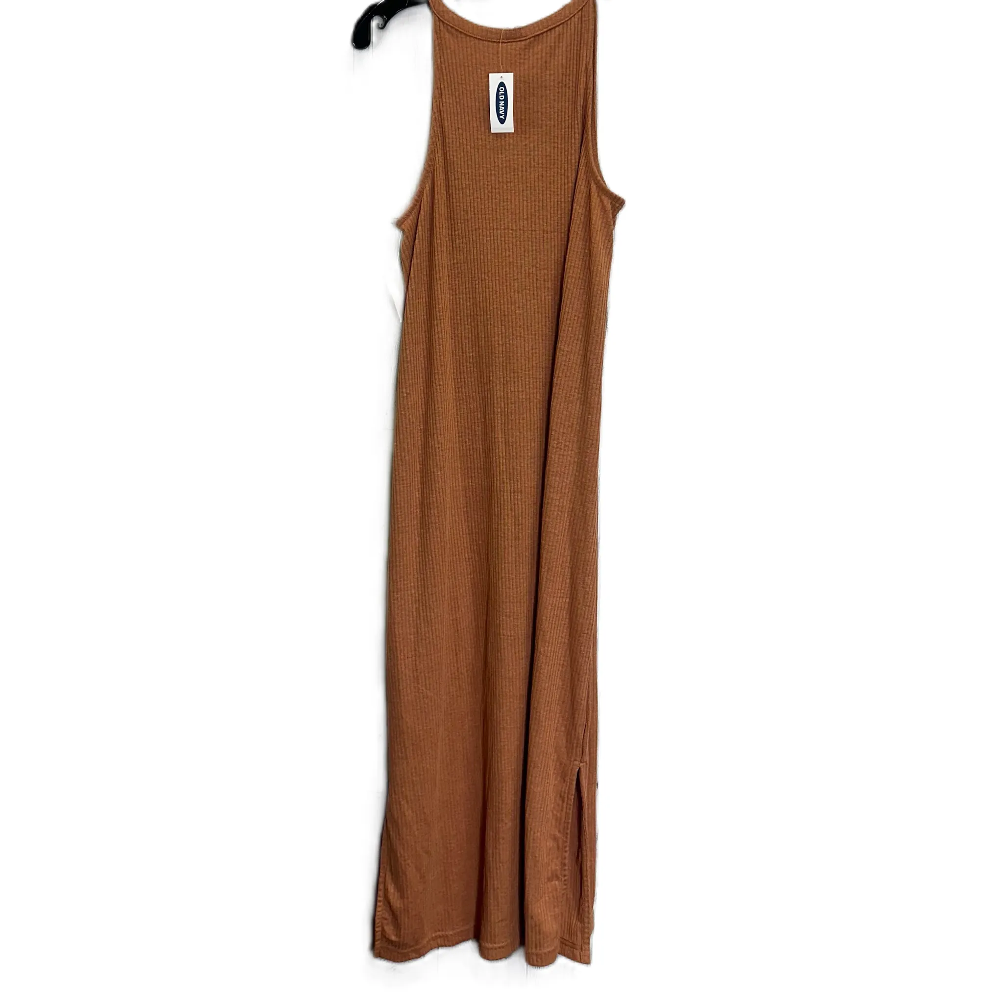 Dress Casual Midi By Old Navy In Brown, Size: S