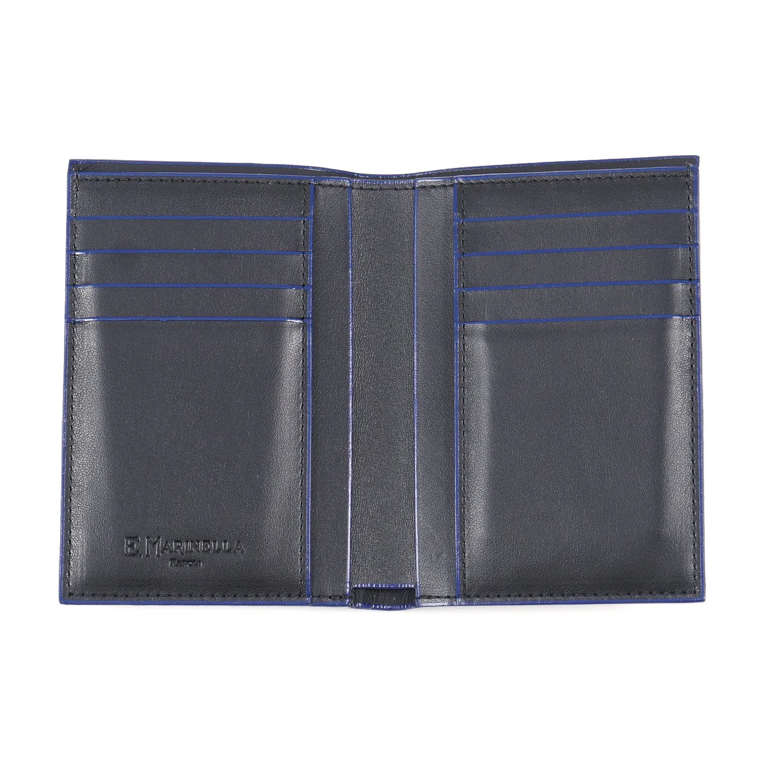 E.Marinella Vertical Wallet in Soft Calfskin