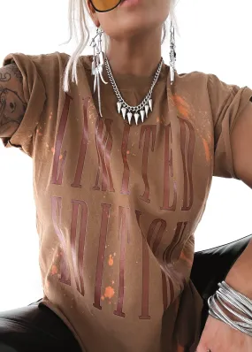 FINAL SALE: LIMITED EDITION BLEACHED OUT SIDE SLIT TEE