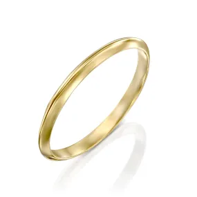 Jodie Gold Wedding Band - 2mm