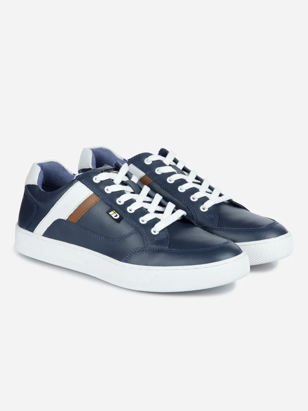 Men's Navy Lace Up Sneaker (ID3052)