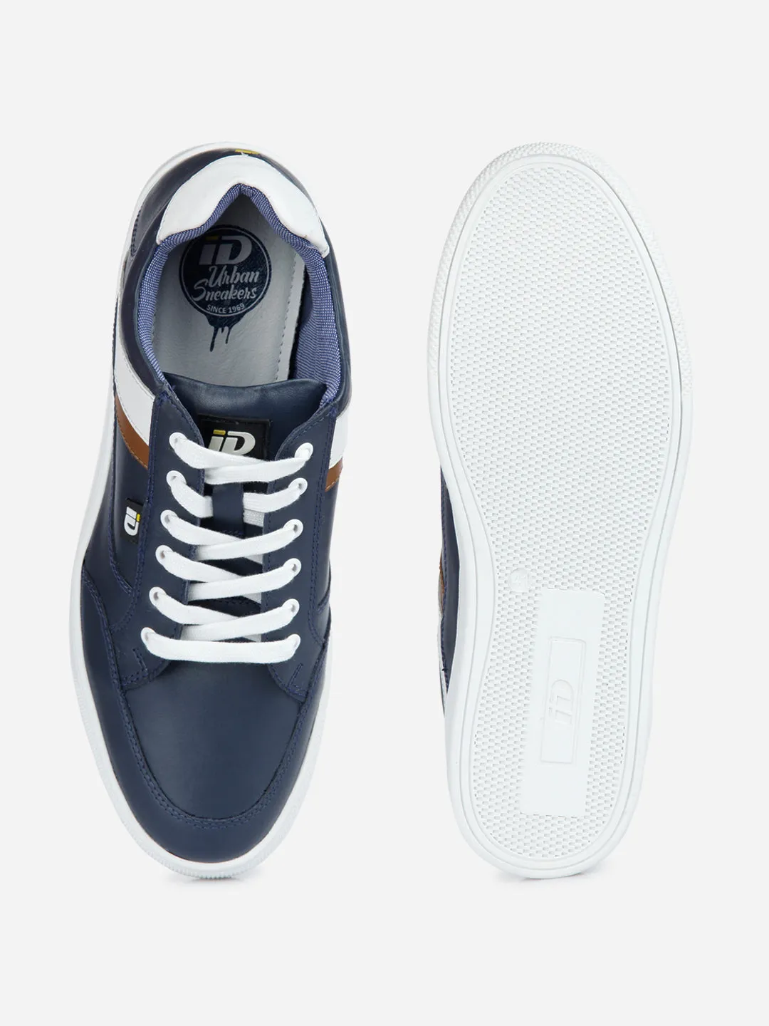 Men's Navy Lace Up Sneaker (ID3052)