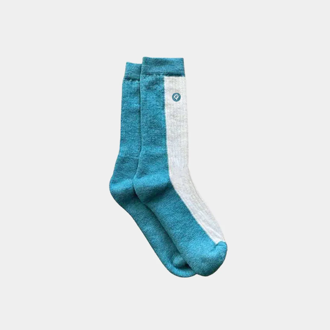 Merino Wool Midweight Adult Socks - Aqua