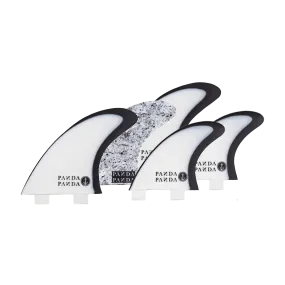 Panda 5 Fin - Black/White - Twin Tab