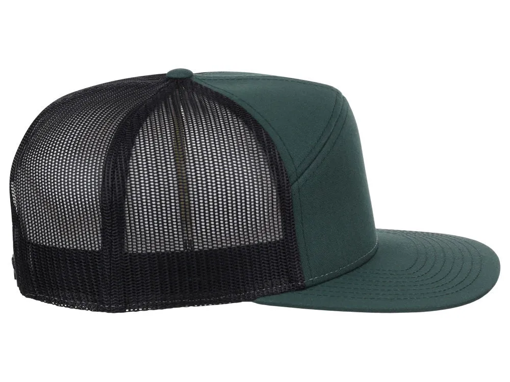 Richardson 168 7 Panel Trucker - Dark Green/Black