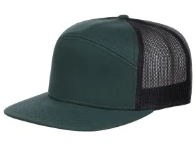 Richardson 168 7 Panel Trucker - Dark Green/Black