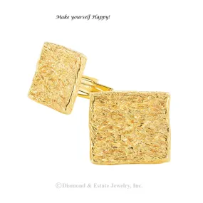 Ruser Yellow Gold Cufflinks