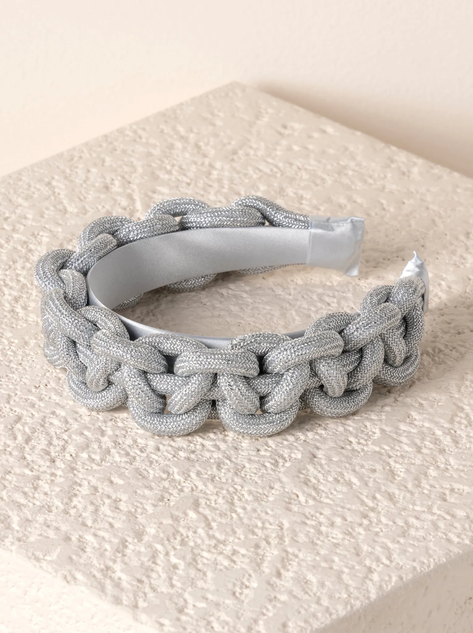 Shiraleah Braided Headband, Silver