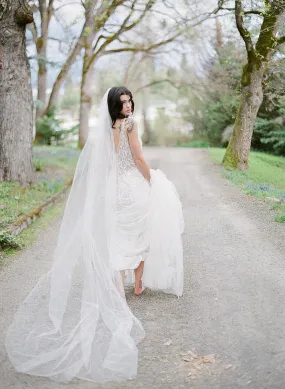 VICTORIA Cathedral Bridal Veil 108 Inch VICTORIA